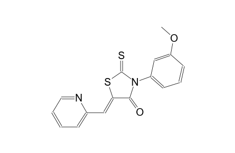 (5Z)-3-(3-methoxyphenyl)-5-(2-pyridinylmethylene)-2-thioxo-1,3-thiazolidin-4-one