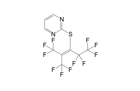 2-(3,3,3-Trifluoro-1-pentafluoroethyl-2-trifluoromethylpropenylsulfanyl)pyrimidine