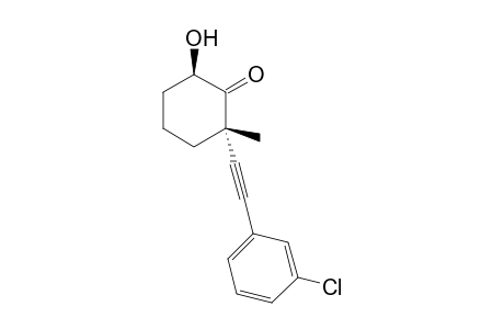 2-((3-Chlorophenyl)ethynyl)-6-hydroxy-2-methylcyclohexanone
