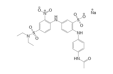2-[(4-Acetamidophenyl)amino]-5-{[2-nitro-4-(diethylaminosulfonyl)]}phenyl]amino}benzenesulfonate