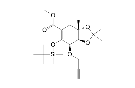 (3R,4S,5S)-METHYL-2-[(TERT.-BUTYLDIMETHYLSILYL)-OXY]-4,5-ISOPROPYLIDENEDIOXY-5-METHYL-3-[(PROP-2-YNYL)-OXY]-CYCLOHEX-1-ENE-1-CARBOXYLATE