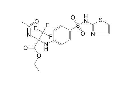 alanine, N-acetyl-3,3,3-trifluoro-2-[[4-[(2-thiazolylamino)sulfonyl]phenyl]amino]-, ethyl ester