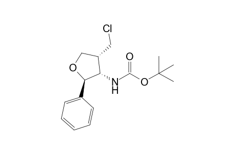 3(S*)-(N-tert-Butoxycarbonylamino)-4(R*)-(chloromethyl)-2(R*)-phenyltetrahydrofuran