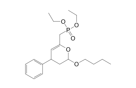 2-Butoxy-4-phenyl-6-[(diethoxyphosphoryl)methyl]-3,4-dihydro-2H-pyran