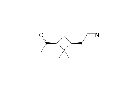(1S,3S)-3-Acetyl-2,2-dimethylcyclobutane-acetonitrile