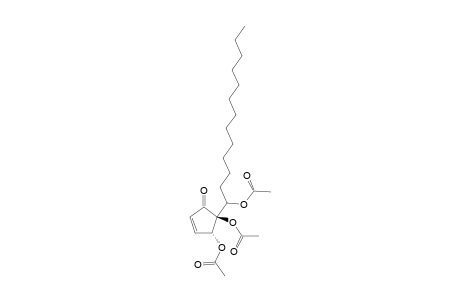 4,5,6-TRI-O-ACETYL-HYGROPHORONE-A-(12);4,5-TRANS-4,5-DIACETOXY-5-(1-HYDROXYTRIDECYL)-2-CYCLOPENTEN-1-ONE