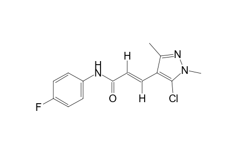 trans-5-chloro-1,3-dimethyl-4'-fluoropyrazole-4-acrylanilide