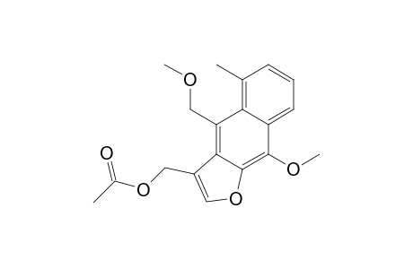 Naphtho[2,3-b]furan-3-methanol, 9-methoxy-4-(methoxymethyl)-5-methyl-, acetate