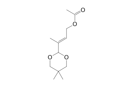 2-Buten-1-ol, 3-(5,5-dimethyl-1,3-dioxan-2-yl)-, acetate