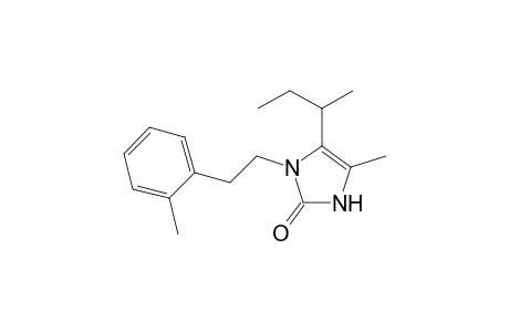 3-[.beta.(2-methylphenyl)ethyl]-4-sec-butyl-5-methyl-2-imidazolone