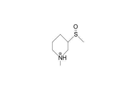 1-Methyl-3-methylsulfinyl-piperidinium cation