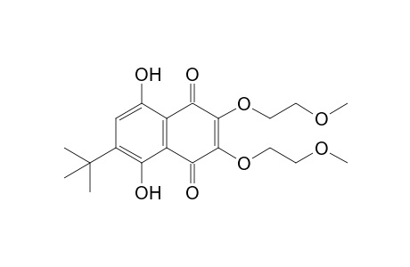 6-tert-Butyl-5,8-dihydroxy-2,3-di(1,4-dioxapentyl)-1,4-naphthoquinone