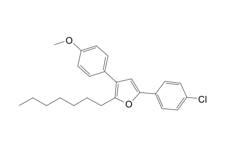5-(4-Chlorophenyl)-2-heptyl-3-(4-methoxyphenyl)furan