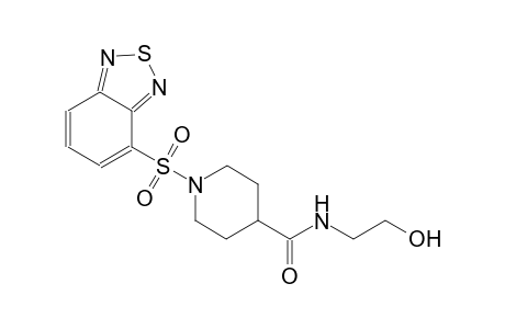 1-(2,1,3-benzothiadiazol-4-ylsulfonyl)-N-(2-hydroxyethyl)-4-piperidinecarboxamide