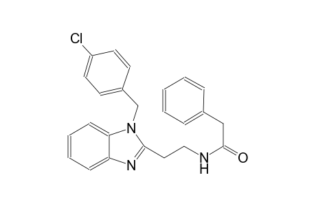 benzeneacetamide, N-[2-[1-[(4-chlorophenyl)methyl]-1H-benzimidazol-2-yl]ethyl]-