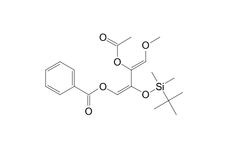 1-(Benzoyloxy)-2-(((1,1-dimethylethyl)dimethylsilyl)oxy)-3-acetoxy-4-methoxybuta-1,3-diene