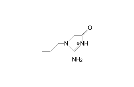 1-Propyl-2-amino-4-imidazolinone cation