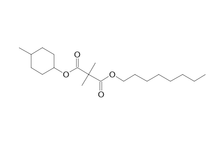 Dimethylmalonic acid, cis-4-methylcyclohexyl octyl ester