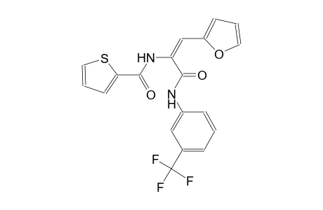 N-((E)-2-(2-furyl)-1-{[3-(trifluoromethyl)anilino]carbonyl}ethenyl)-2-thiophenecarboxamide