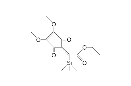 2-Trimethylsilyl-2-(3,5-dimethoxy-2,4-dioxo-cyclopent-3-en-1-ylidene)-acetic acid, ethyl ester