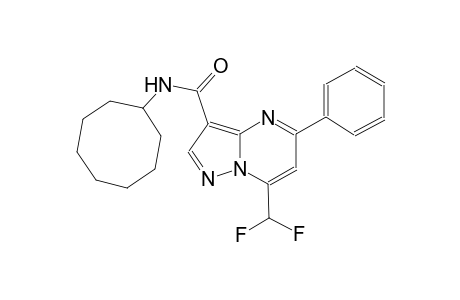 N-cyclooctyl-7-(difluoromethyl)-5-phenylpyrazolo[1,5-a]pyrimidine-3-carboxamide