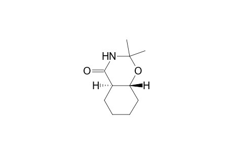 4H-1,3-Benzoxazin-4-one, octahydro-2,2-dimethyl-, trans-
