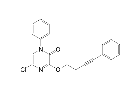 5-Chloro-1-phenyl-yl-3-(4-phenyl-3-butynyloxy)-2(1H)-pyrazinone