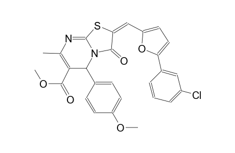methyl (2E)-2-{[5-(3-chlorophenyl)-2-furyl]methylene}-5-(4-methoxyphenyl)-7-methyl-3-oxo-2,3-dihydro-5H-[1,3]thiazolo[3,2-a]pyrimidine-6-carboxylate