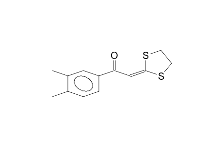 1-(3,4-Dimethyl-phenyl)-2-(1,3-dithiolan-2-ylidene)-ethanone