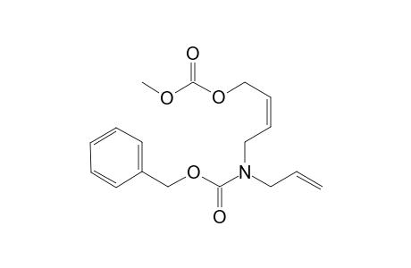 Benzyl (Z)-N-{4-[(methoxycarbonyl)oxy]but-2-enyl}-N-(prop-2'-enyl)carbamate