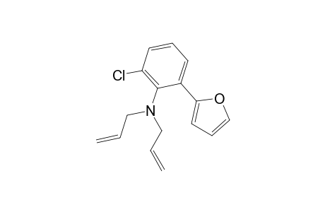 N,N-Diallyl-2-chloro-6-(2-furyl)aniline