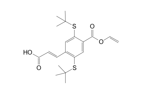 3-[2,5-bis[(Dimethylethyl)thio]-4-carboxyvinyl]phenyl-2-propenoic acid