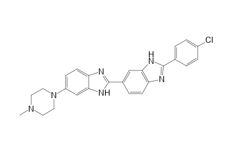 2'-(p-chlorophenyl)-5-(4-methyl-1-piperazinyl)-2,5'-bibenzimidazole
