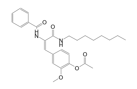 benzamide, N-[(E)-2-[4-(acetyloxy)-3-methoxyphenyl]-1-[(octylamino)carbonyl]ethenyl]-
