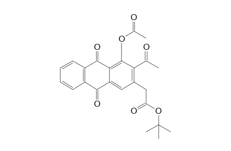 2-(3-acetyl-4-acetyloxy-9,10-dioxo-2-anthracenyl)acetic acid tert-butyl ester