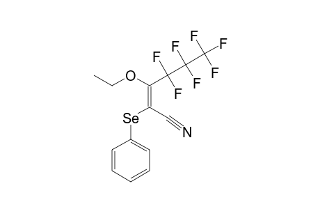 (Z)-3-ETHOXY-4,4,5,5,6,6,6-HEPTAFLUORO-2-(PHENYLSELENO)-2-HEXENENITRILE