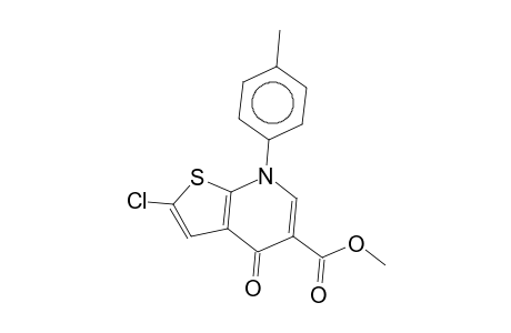 2-Chloro-4-keto-7-(p-tolyl)thieno[2,3-b]pyridine-5-carboxylic acid methyl ester