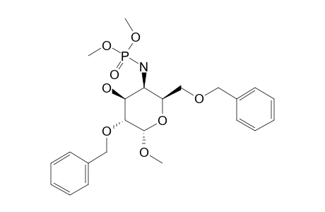 (2S,3R,4S,5R,6S)-5-(benzyloxy)-2-(benzyloxymethyl)-3-(dimethoxyphosphorylamino)-6-methoxy-tetrahydropyran-4-ol