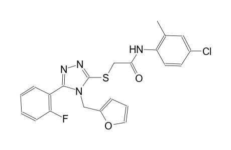N-(4-chloro-2-methylphenyl)-2-{[5-(2-fluorophenyl)-4-(2-furylmethyl)-4H-1,2,4-triazol-3-yl]sulfanyl}acetamide