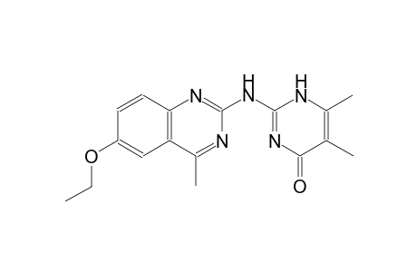 2-[(6-ethoxy-4-methyl-2-quinazolinyl)amino]-5,6-dimethyl-4(1H)-pyrimidinone