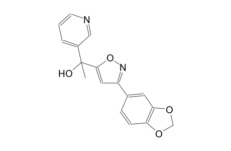 3-pyridinemethanol, alpha-[3-(1,3-benzodioxol-5-yl)-5-isoxazolyl]-alpha-methyl-