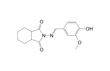 2-[(4-hydroxy-3-methoxybenzylidene)amino]hexahydro-1H-isoindole-1,3(2H)-dione