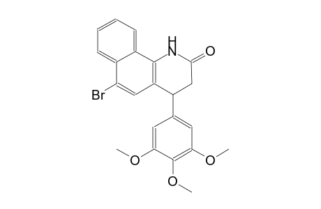 benzo[h]quinolin-2(1H)-one, 6-bromo-3,4-dihydro-4-(3,4,5-trimethoxyphenyl)-