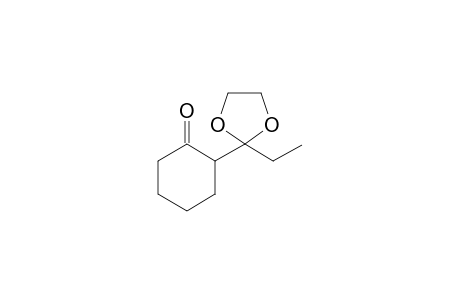 2-(1-(oxo-ethylene acetal)propyl)cyclohexanone