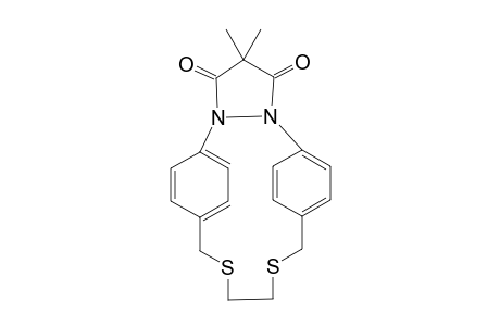 5,8:15,18-Dietheno-1H,9H,14H-pyrazolo[1,2-j][1,4,10,11]dithiadiazacyclohexadecine-1,3(2H)-dione, 11,12-dihydro-2,2-dimethyl-