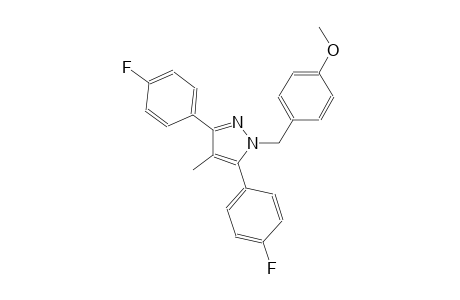 4-{[3,5-bis(4-fluorophenyl)-4-methyl-1H-pyrazol-1-yl]methyl}phenyl methyl ether