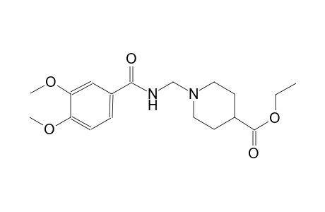 4-piperidinecarboxylic acid, 1-[[(3,4-dimethoxybenzoyl)amino]methyl]-,ethyl ester