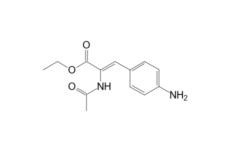 Ethyl 2-(acetamido)-3-(p-aminophenyl)-2-propenoate