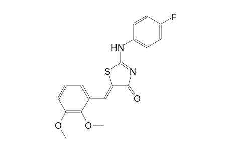 (5Z)-5-(2,3-dimethoxybenzylidene)-2-(4-fluoroanilino)-1,3-thiazol-4(5H)-one