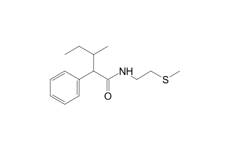 3-methyl-N-[2-(methylthio)ethyl]-2-phenylvaleramide